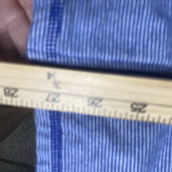 CJ Banks Hooded Jacket Womens 2X Blue White Striped Full-Zip Plus Size Coastal B - Picture 6 of 8